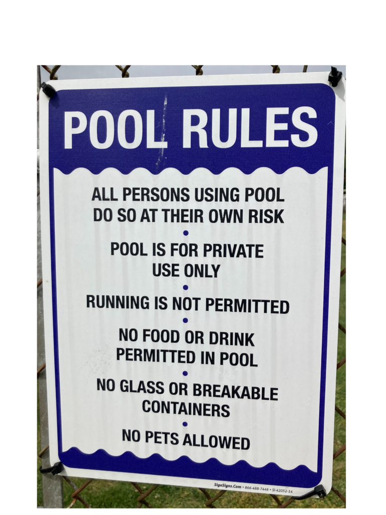 Pool Rules « Four Winds Club